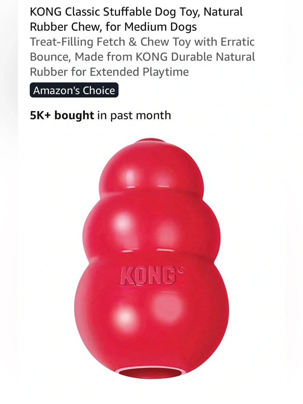 9 Dog Kong Rubber stuffable dog treat toys